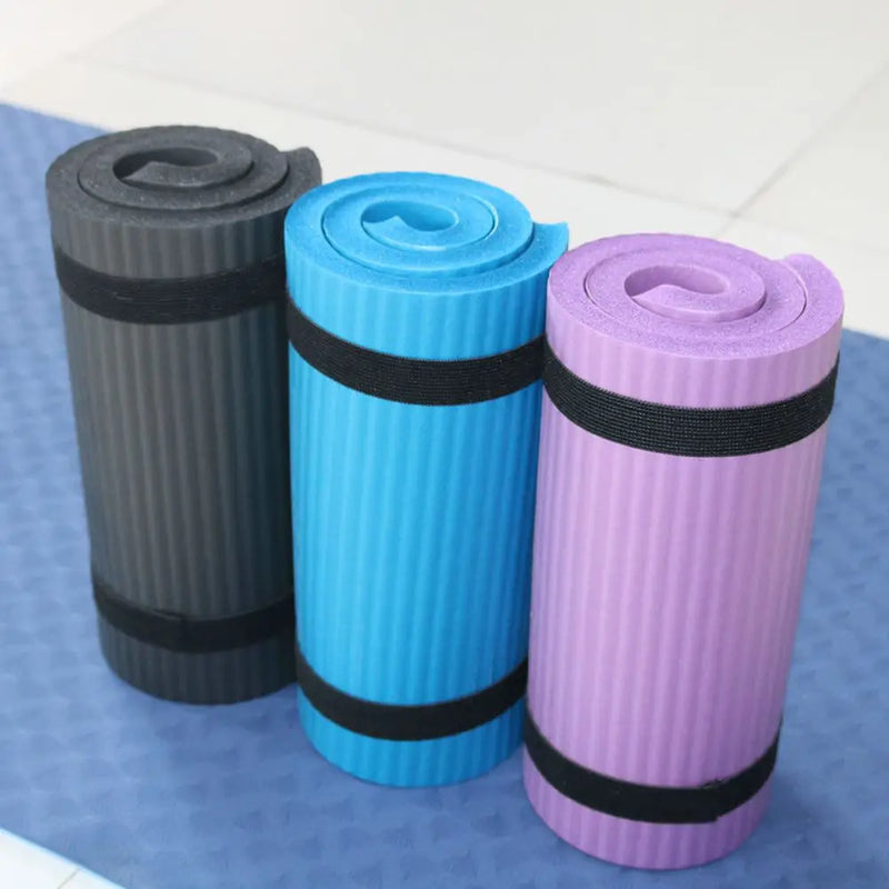 Joelheira extra grossa para ioga, 1.5cm, espuma antiderrapante, fitness, crossfit, pilates, treino, esporte, prancha, almofada, equipamento de ginástica