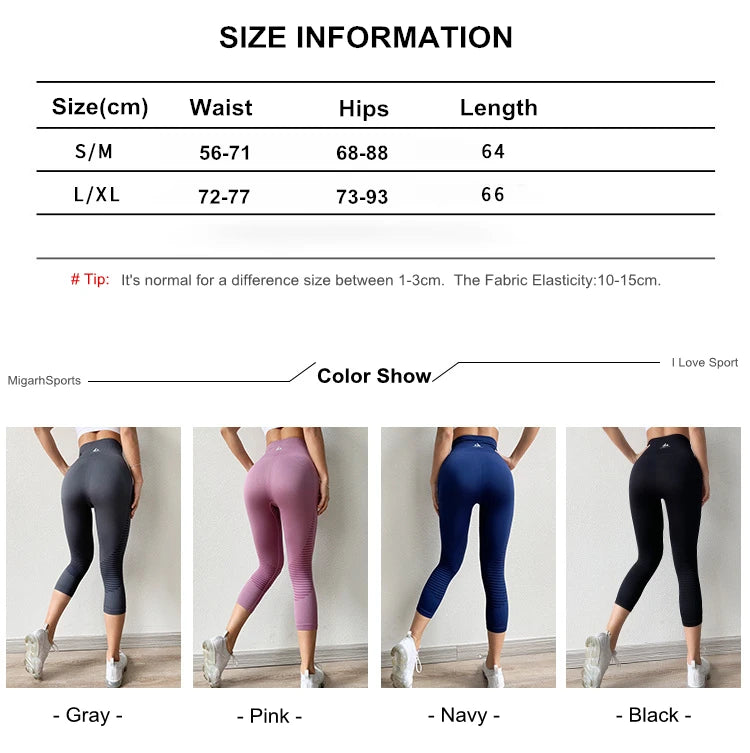 Cintura alta sem costura leggings esporte feminino colheita calças de yoga listra elástica capris ginásio treino leggings meninas fitness correndo collants