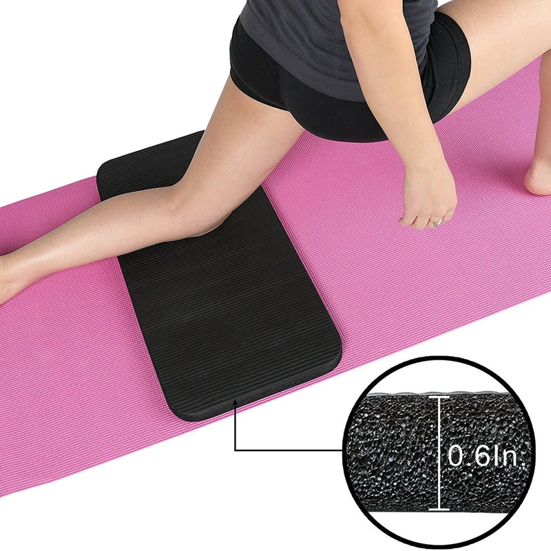 Joelheira extra grossa para ioga, 1.5cm, espuma antiderrapante, fitness, crossfit, pilates, treino, esporte, prancha, almofada, equipamento de ginástica
