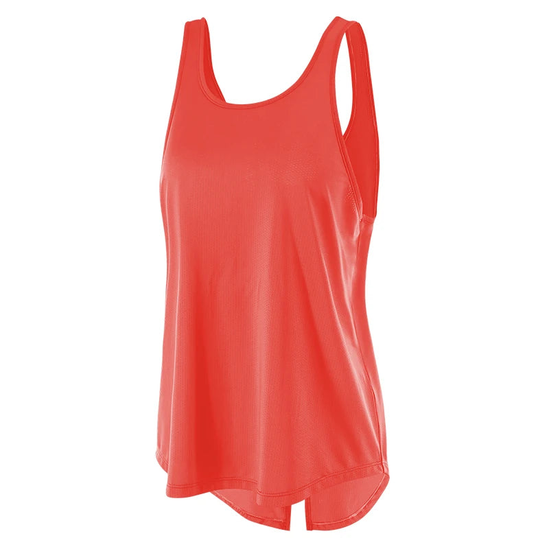 2022 novo yoga topos mulheres ginásio colete de fitness esporte topo sem mangas correndo yoga camisa secagem rápida esporte topo solto camisas esportivas