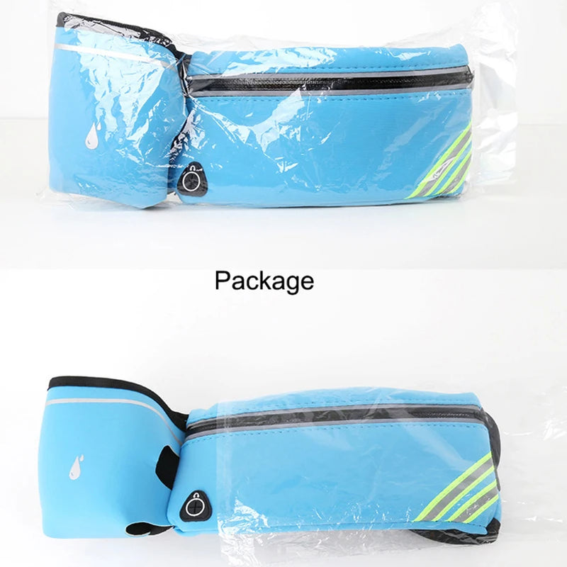 Correndo saco de cintura esportes fanny pacote das mulheres dos homens cinto saco telefone hidratação mochila à prova dwaterproof água correndo acessórios água