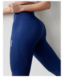 Cintura alta sem costura leggings esporte feminino colheita calças de yoga listra elástica capris ginásio treino leggings meninas fitness correndo collants