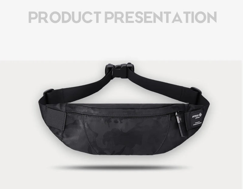 Hcankcan casual à prova dwaterproof água saco de cintura dos homens moda camuflagem bum hip pacote dinheiro telefone fanny saco para mulheres ykk zíper bolsa de ombro