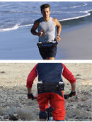 Correndo saco de cintura esportes fanny pacote das mulheres dos homens cinto saco telefone hidratação mochila à prova dwaterproof água correndo acessórios água