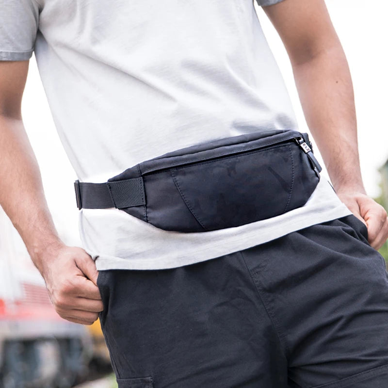 Hcankcan casual à prova dwaterproof água saco de cintura dos homens moda camuflagem bum hip pacote dinheiro telefone fanny saco para mulheres ykk zíper bolsa de ombro