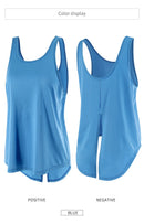 2022 novo yoga topos mulheres ginásio colete de fitness esporte topo sem mangas correndo yoga camisa secagem rápida esporte topo solto camisas esportivas