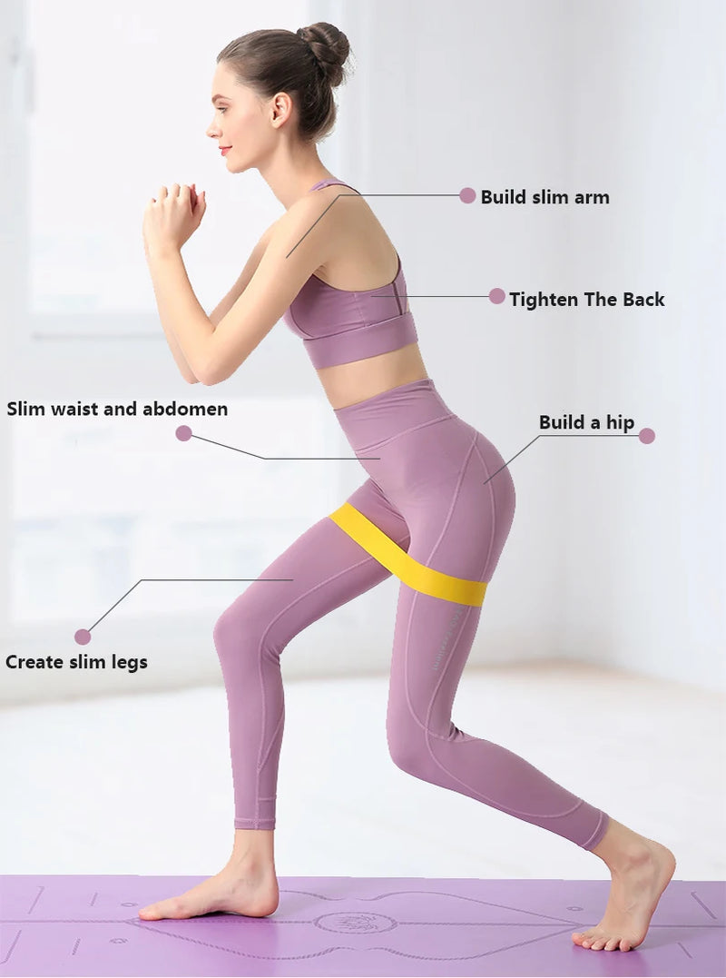 Equipamento de treino de fitness portátil faixas de resistência de borracha yoga ginásio elástico força da goma pilates crossfit feminino peso esportes
