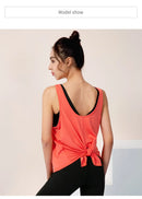 2022 novo yoga topos mulheres ginásio colete de fitness esporte topo sem mangas correndo yoga camisa secagem rápida esporte topo solto camisas esportivas