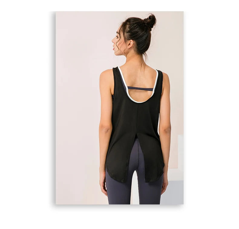 2022 novo yoga topos mulheres ginásio colete de fitness esporte topo sem mangas correndo yoga camisa secagem rápida esporte topo solto camisas esportivas