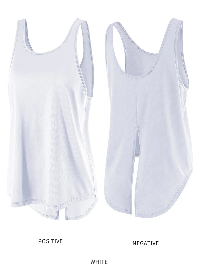 2022 novo yoga topos mulheres ginásio colete de fitness esporte topo sem mangas correndo yoga camisa secagem rápida esporte topo solto camisas esportivas