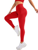 Leggings femininas treino cintura cruzada elástica bolha bunda fitness sem costura yoga esportes calças apertadas