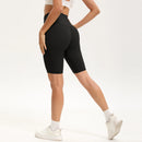 Shorts de treino de fitness feminino cintura alta apertado ciclismo yoga shorts verão respirável calças esportivas de secagem rápida ginásio correndo calças