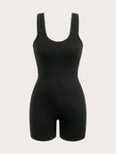 Sem costura de uma peça curta roupas de yoga roupas esportivas femininas ginásio push up roupas de treino de fitness esportes bodysuit yoga terno