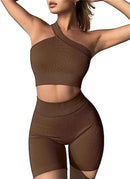 Conjunto esportivo sem costura feminino roupa de fitness costela yoga terno correndo sutiã sem almofada com treino leggings ginásio roupas esportivas