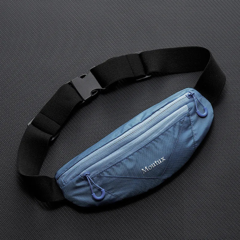 Bolsa de cintura para telefone de corrida, bolsa esportiva, equipamento multifuncional ao ar livre para homens e mulheres, mini ultrafino invisível à prova d'água