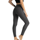 Moda feminina bolso bolha calças elásticas magro leggings ginásio correndo ciclismo calças de fitness cintura alta hip lift leggings feminino