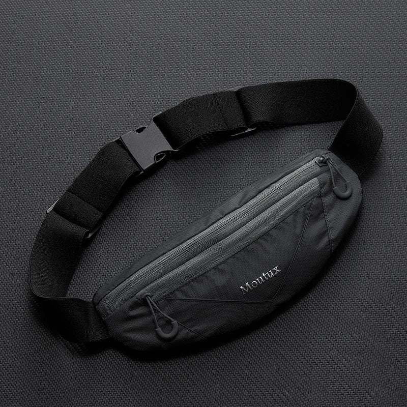 Bolsa de cintura para telefone de corrida, bolsa esportiva, equipamento multifuncional ao ar livre para homens e mulheres, mini ultrafino invisível à prova d'água