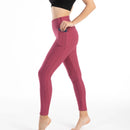 Moda feminina bolso bolha calças elásticas magro leggings ginásio correndo ciclismo calças de fitness cintura alta hip lift leggings feminino