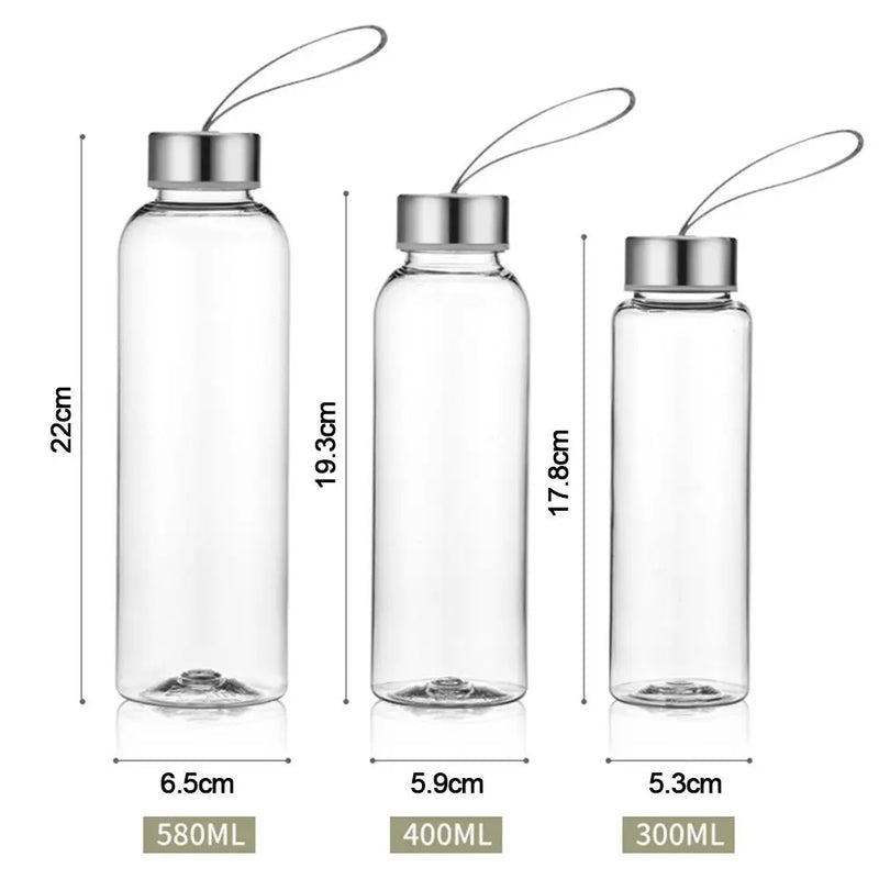 1pc transparente garrafa de água de plástico para beber portátil esporte xícara de café de chá ferramenta de cozinha crianças garrafa de água para o escritório da escola