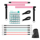 Kit de pilates com faixas de resistência, pilates de ioga multifuncional, kit de resistência portátil para academia em casa, exercícios de corpo inteiro