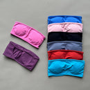 ASHLIMO Sutiã esportivo feminino bandeau sem costas, gola halter, regata de ioga, sem costura, treino, academia, tubo curto