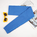 Mulheres sem costura leggings com nervuras cintura alta levantamento de bunda calças de treino cor sólida simples calças de fitness roupas casuais