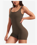 Roupas de ginástica femininas yoga sólido ruched sem costas sem mangas gola quadrada magro sexy macacão ropa deportiva mujer ginásio playsuits