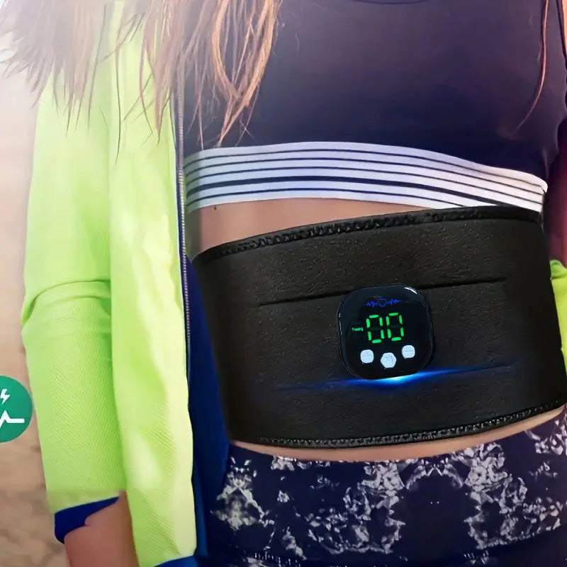 Massageador de cintura portátil carregamento usb shaper braço elétrico hip perna trainer perda de peso moldar cinto fitness massageador