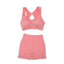 Terno de yoga yoga esportes roupa interior feminina terno de fitness colete correndo esportes yoga shorts conjunto de yoga conjunto de treino