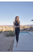 Fubeike calças esportivas sem costura 2024 oco volta sutiã de yoga para mulheres cintura alta fitness ginásio legging treino collants roupas esportivas