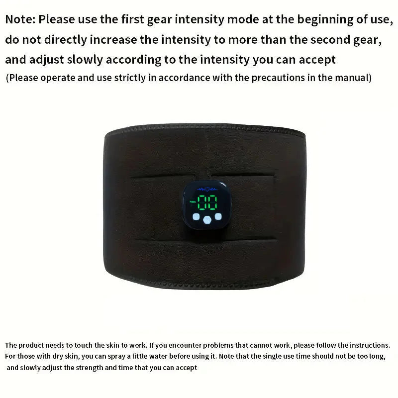 Massageador de cintura portátil carregamento usb shaper braço elétrico hip perna trainer perda de peso moldar cinto fitness massageador