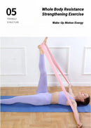 Yoga pilates faixa de resistência portátil esportes fitness treinamento longo estiramento força em casa elástico exercício cinto tensão