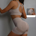 Terno de yoga yoga esportes roupa interior feminina terno de fitness colete correndo esportes yoga shorts conjunto de yoga conjunto de treino