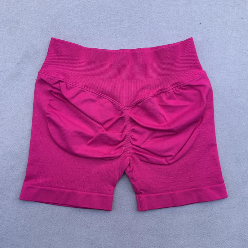 Leggings mulheres scrunch sem costura yoga leggings ginásio calças esportivas baixa faixa com nervuras alta estiramento roupa de fitness treino collants