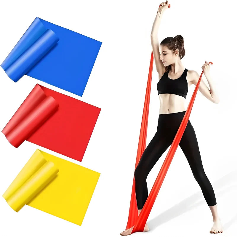 Yoga pilates faixa de resistência portátil esportes fitness treinamento longo estiramento força em casa elástico exercício cinto tensão