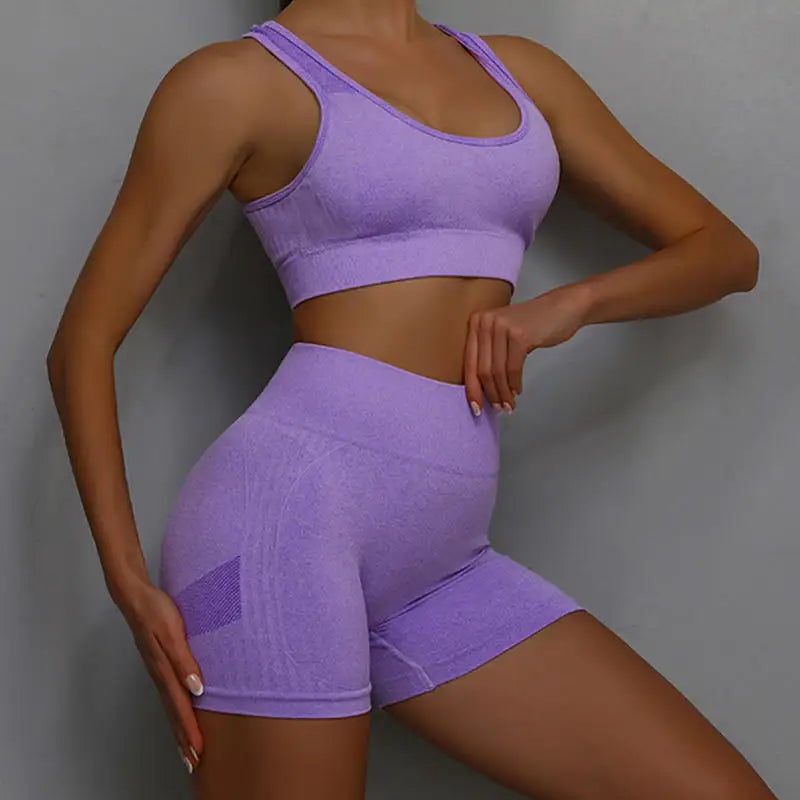 Terno de yoga yoga esportes roupa interior feminina terno de fitness colete correndo esportes yoga shorts conjunto de yoga conjunto de treino