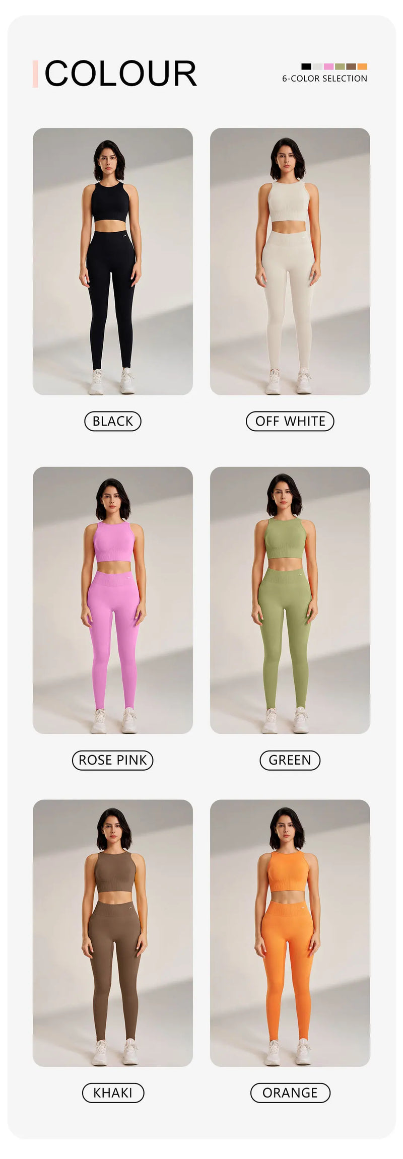 Conjunto de roupas de yoga feminino cintura alta leggings e topo duas peças sem costura roupas de exercício de fitness roupa interior de fitness plus size