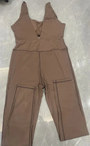 Conjuntos de yoga macacões feminino v-back uma peça alta elástica bodysuits roupas esportivas fitness acolchoado náilon macio ginásio treino macacão