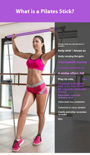 Vara de pilates multifuncional, equipamento fitness para ioga, pilates, elasticidade doméstica, treinamento de quadril, corda de puxar