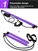 Vara de pilates multifuncional, equipamento fitness para ioga, pilates, elasticidade doméstica, treinamento de quadril, corda de puxar