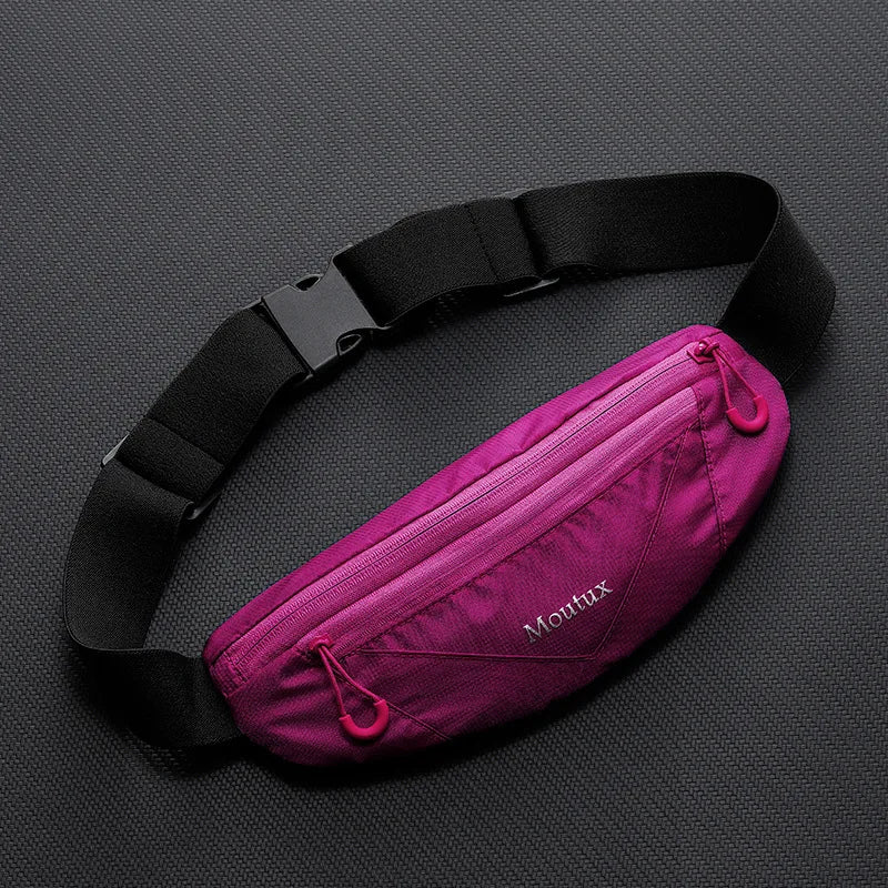 Bolsa de cintura para telefone de corrida, bolsa esportiva, equipamento multifuncional ao ar livre para homens e mulheres, mini ultrafino invisível à prova d'água