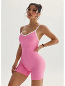 Sexy sem costas macacão feminino conjunto de yoga bodysuit para fitness ginásio roupas esportivas macacão vestido de dança treino roupas esportivas