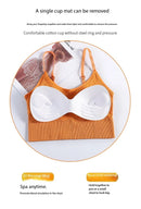 Sem costas roupas esportivas mulher ginásio sutiã esportivo sem costura roupa interior das mulheres alça de ombro ajustável interior acolchoado yoga colete bralette