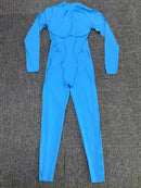 Macacão de yoga de uma peça feminino conjunto de manga comprida secagem rápida terno de yoga ginásio terno de treinamento roupas esportivas bodysuits feminino conjunto de fitness