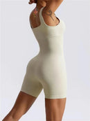 Sem costura de uma peça curta roupas de yoga roupas esportivas femininas ginásio push up roupas de treino de fitness esportes bodysuit yoga terno