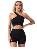 Conjunto esportivo sem costura feminino roupa de fitness costela yoga terno correndo sutiã sem almofada com treino leggings ginásio roupas esportivas