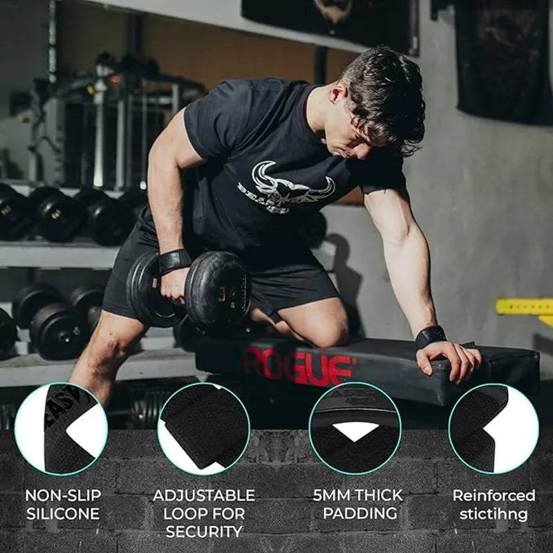 Correias de pulso de levantamento de peso treinamento de força ajustável antiderrapante ginásio fitness cinta de levantamento suporte de pulso esportes aperto banda