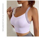 Aiihuug sutiã de yoga cruzado volta ginásio sutiã de fitness treino sutiãs de golfe controle de salto esportes topos elásticos colheitas de golfe ginásio topos