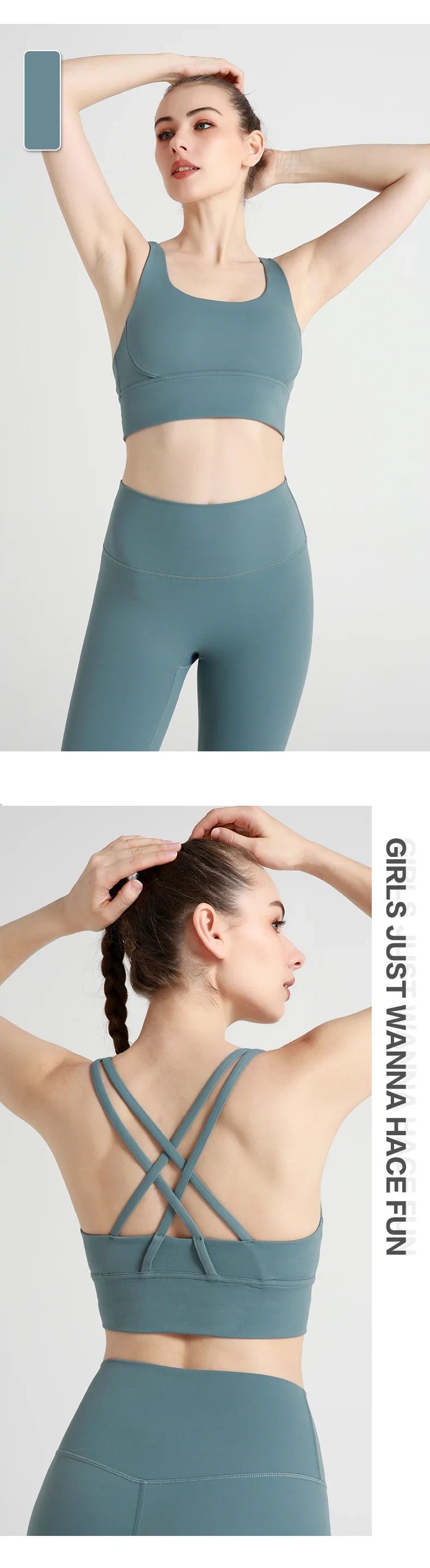 Novo verão sexy sutiãs esportivos mulheres colete de fitness esportes topo cruz volta yoga sutiã correndo fitness respirável à prova de choque sutiã de yoga