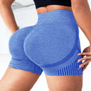 Leggings de yoga europa e os estados unidos sem costura alta elástica cintura alta secagem rápida lazer esportes yoga wear shorts para mulher